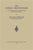 Karl Birnbaum - Der Aufbau der Psychose