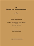 Reinhold Lutz - Zur Regelung von Automobilmaschinen
