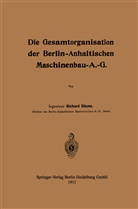 Richard Blum - Die Gesamtorganisation der Berlin-Anhaltischen Maschinenbau-A.-G.