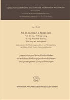 Wilfrie König, Wilfried König, Herwar Opitz, Herwart Opitz, Friedrich Sperling, Amin Younis - Untersuchungen beim Flachschleifen mit erhöhten Umfangsgeschwindigkeiten und gesteigerten Zerspanleistungen