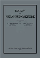Mayerhofer, E Mayerhofer, E. Mayerhofer, C Pirquet, C. Pirquet - Lexikon der Ernährungskunde