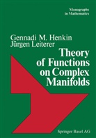 HENKI, Henkin, Henkin, Gennadi M. Henkin, Leiterer, Leiterer... - Theory of Functions on Complex Manifolds