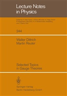 Walte Dittrich, Walter Dittrich, Martin Reuter - Selected Topics in Gauge Theories