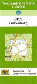 Topographische Karte Bayern Falkenberg