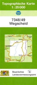 Breitband und Vermessung Landesamt für Digitalisierung, Breitband und Vermessung Landesamt für Digitalisierung - Topographische Karte Bayern Wegscheid