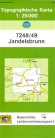 Breitband und Vermessung Landesamt für Digitalisierung, Breitband und Vermessung Landesamt für Digitalisierung - Topographische Karte Bayern Jandelsbrunn