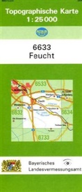 Topographische Karte Bayern Feucht