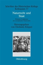 Diethel Klippel, Diethelm Klippel - Naturrecht und Staat