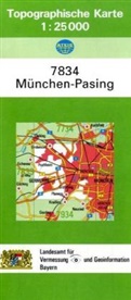 Breitband und Vermessung Landesamt für Digitalisierung, Breitband und Vermessung Landesamt für Digitalisierung - Topographische Karte Bayern München-Pasing