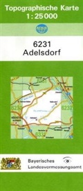 Breitband und Vermessung Landesamt für Digitalisierung, Breitband und Vermessung Landesamt für Digitalisierung - Topographische Karte Bayern Adelsdorf
