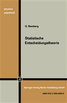 G Bamberg, G. Bamberg - Statistische Entscheidungstheorie