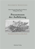 Sabine Doering-Manteuffel, Jose Mancal, Josef Mancal, Wolfgang Wüst - Pressewesen der Aufklärung