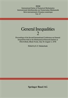 BECKENBACH, BECKENBACH, Edwin F. Beckenbach - General Inequalities 2