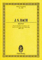 Johann Sebastian Bach, Fritz Stein - Singet dem Herrn ein neues Lied, Motette BWV 225 B-Dur, Partitur