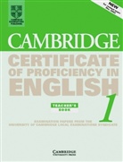 Cambridge Certificate of Proficiency in English 1: Teacher's Book