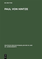 Paul Von Hintze, Johanne Hürter, Johannes Hürter, Oldenbourg - Paul von Hintze