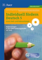 u a, U. A., u.a., Katharin Schlamp, Katharina Schlamp - Individuell fördern Deutsch: Individuell fördern 5 Lesen: Sachtexte, m. 1 CD-ROM