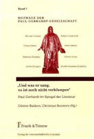 Günte Balders, Günter Balders, Bunners, Bunners, Christian Bunners - Und was er sang, es ist noch nicht verklungen
