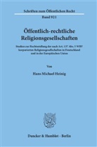 Hans M. Heinig, Hans Michael Heinig - Öffentlich-rechtliche Religonsgesellschaften