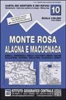 IGC Wanderkarten - Bl.10: IGC Wanderkarte Monte Rosa, Alagna e Macugnaga