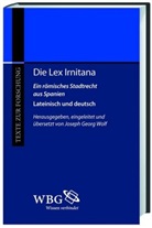 Joseph Georg Wolf, Josep Georg Wolf, Joseph G. Wolf, Joseph Georg Wolf - Die Lex Irnitana
