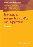 Annett E Zimmer, Christina Rentzsch, SIMSA, Rut Simsa, Ruth Simsa, Annette E. Zimmer - Forschung zu Zivilgesellschaft, NPOs und Engagement