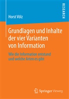 Horst Völz - Grundlagen und Inhalte der vier Varianten von Information