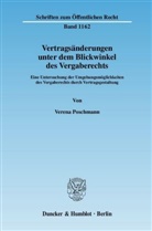 Verena Poschmann - Vertragsänderungen unter dem Blickwinkel des Vergaberechts