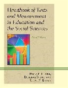 Lloyd K. Bishop, Bishop Lloyd K., Deborah Inman, Inman Deborah, Paula E. Lester, Paula E. Inman Lester... - Handbook of Tests and Measurement in Education and the Social Sciences