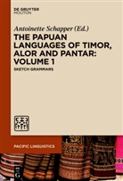 Antoinett Schapper, Antoinette Schapper - The Papuan Languages of Timor, Alor and Pantar - Volume 1: The Papuan Languages of Timor, Alor and Pantar. Volume 1