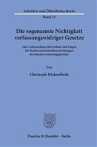 Christoph Böckenförde - Die sogenannte Nichtigkeit verfassungswidriger Gesetze.
