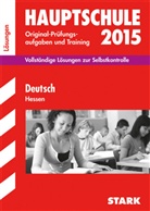 Marion von der Kammer, Kari Marré-Harrak, Karin Marré-Harrak - Hauptschule 2015: Deutsch, Hessen, Lösungen