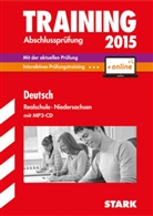 Marion von de Kammer, Marion von der Kammer, Frank Stöber - Training Abschlussprüfung 2015: Deutsch, Realschule Niedersachsen, m. MP3-CD