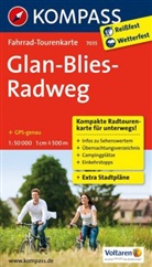 Kompass Fahrrad-Tourenkarte Glan-Blies-Radweg