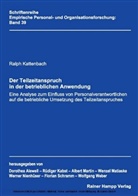Ralph Kattenbach - Der Teilzeitanspruch in der betrieblichen Anwendung