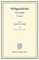 Leopold von Ranke - Weltgeschichte., 4 Teile
