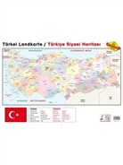 Türkei Landkarte / Türkiye Siyasi Haritasi, Poster