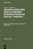 James S Coleman, James S. Coleman - Grundlagen der Sozialtheorie - Band 3: Die Mathematik der sozialen Handlung