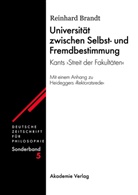 Reinhard Brandt - Universität zwischen Selbst- und Fremdbestimmung