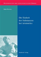 Ralph Rhenius - Die Einheit der Substanzen bei Aristoteles