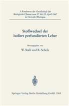 Dr R Scholz, Dr. R. Scholz, R. Scholz, Professor Staib, Professor W Staib, Professor W. Staib... - Stoffwechsel der isoliert perfundierten Leber