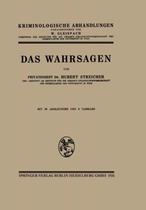 Hubert -J Streicher, Hubert -J. Streicher - Das Wahrsagen