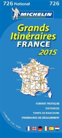 Carte nationale 726, XXX - Grands itinéraires: France 2015   1:1 000 000