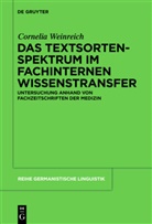 Cornelia Weinreich - Das Textsortenspektrum im fachinternen Wissenstransfer