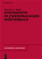 Benedikt A. Model, Benedikt Ansgar Model - Syntagmatik im zweisprachigen Wörterbuch