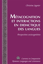 Christine Sagnier - Métacognition et interactions en didactique des langues
