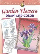 Marty Noble - Creative Haven Garden Flowers Draw and Color