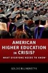 Goldie Blumenstyk, Goldie (Senior Writer Blumenstyk - American Higher Education in Crisis?