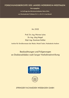 Koh, Dipl. -Ing. Guntram Kohler, Dipl.-Ing. Guntram Kohler, Guntram Kohler, -Ing. Werner Leins, … - Beobachtungen und Folgerungen an Deckenschäden nach langer Verkehrseinwirkung Auszug aus dem Abschlußbericht über die Versuchsstrecke B 60 [13]. Mit online files/update