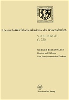 Werner Beierwaltes - Identität und Differenz. Zum Prinzip cusanischen Denkens